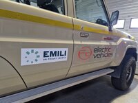 The FD Electric Landcruiser En Route to the Imerys EMILI Project